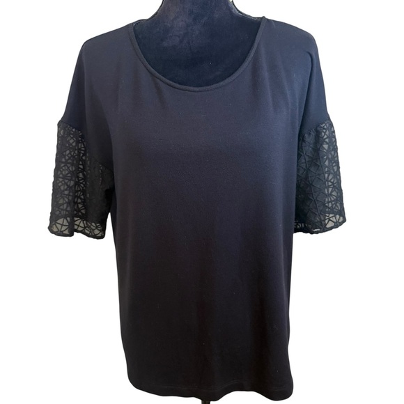 Dolan Left Coast | Anthropologie | Trellised Lantern Sleeve Top | Sz M - Picture 4 of 10